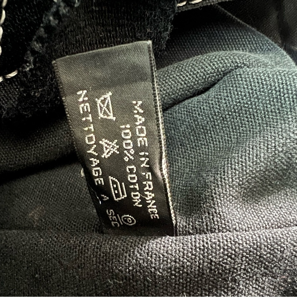 Hermes Tote Unisex Black Canvas with Black Detailing & White Stitching - Picture 9 of 15